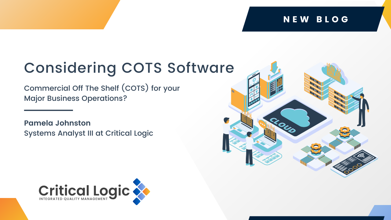 Considering COTS Commercial Off The Shelf Software for Your Major